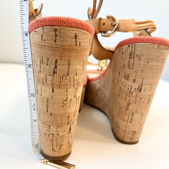 COACH Coral Cork Wedge Platform Sandals - Picture 10 of 13